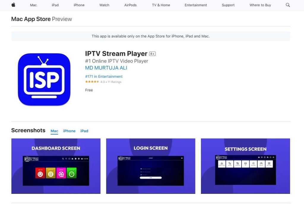 iptv stream player mac os